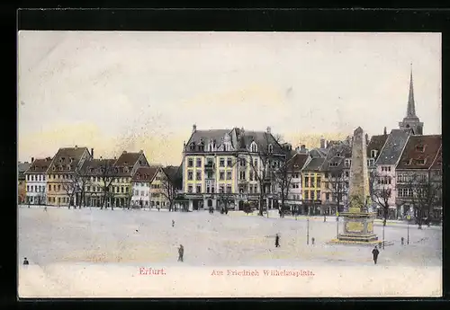 AK Erfurt, Partie am Friedrich Wilhelmsplatz