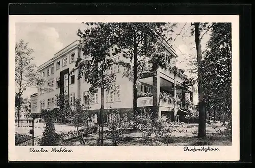 AK Mahlow, Priessnitzhaus mit Balkonen