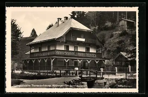 AK Hintergern bei Berchtesgaden, Alpengaststätte Theresienklause