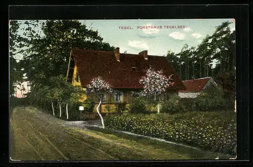 AK Berlin-Tegel, Forsthaus Tegelsee