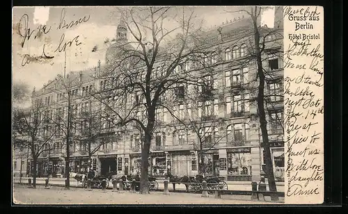 AK Berlin, Hotel Bristol, Unter den Linden 5-6