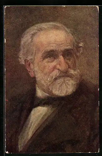 AK Portrait von Giuseppe Verdi, Komponist