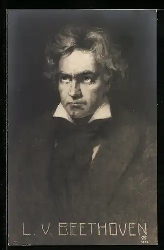 AK Portrait des Komponisten L. v. Beethoven