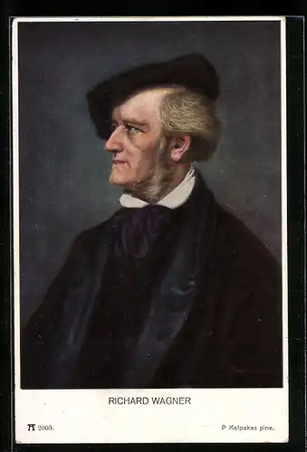 AK Portrait von Richard Wagner, Komponist