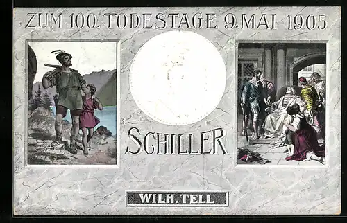 AK Zum 100. Todestage von Schiller