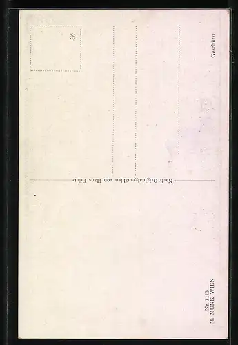 Künstler-AK Schiller-Zyklus, Don Carlo kniet vor der Königin nieder