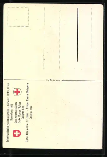 AK Schweizer Soldat verabschiedet sich von Tochter