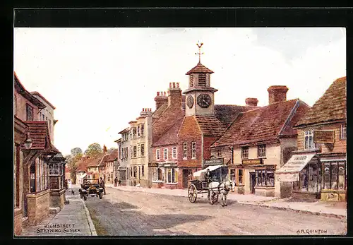 Künstler-AK A. R. Quinton: Steyning, Sussex, High Street