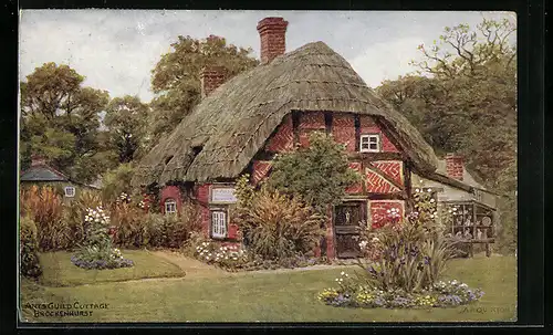 Künstler-AK A. R. Quinton: Brockenhurst, Arts Guild Cottage