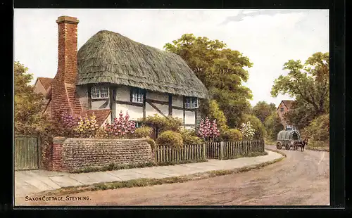 Künstler-AK A. R. Quinton: Steyning, Saxon Cottage