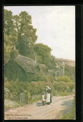 Künstler-AK A. R. Quinton: Lee nr. Ilfracombe, The old Maids Cottage