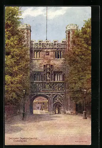 Künstler-AK A. R. Quinton: Cambridge, Gateway Trinity College