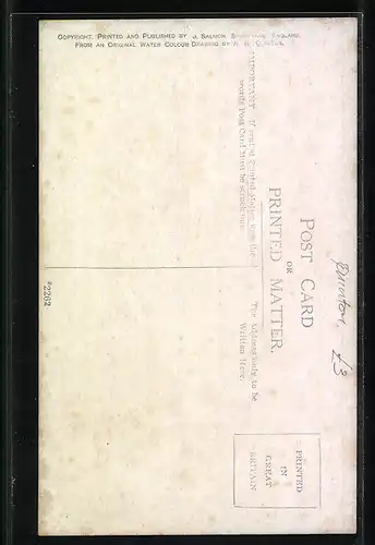 Künstler-AK A. R. Quinton: Isle of Wright, Shanklin Chine