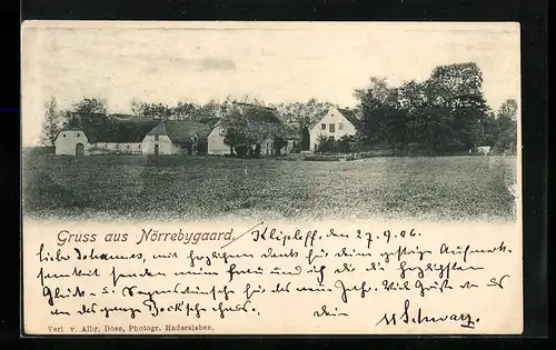 AK Nörrebygaard, Ortspanorama von einem Feld aus