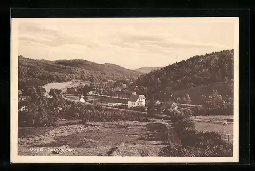 AK Vejle, Grejsdalen, Ortsansicht mit Umgebung