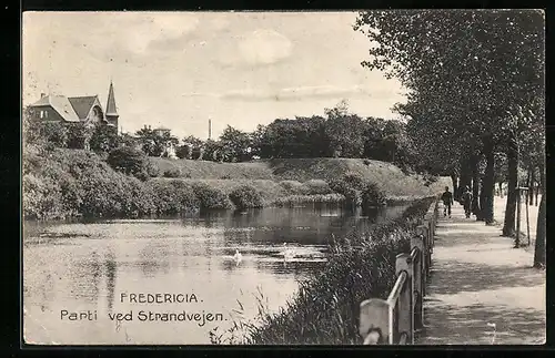AK Fredericia, Parti ved Strandvejen