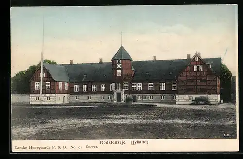 AK Rodstenseje /Jylland, Ansicht vom Schloss