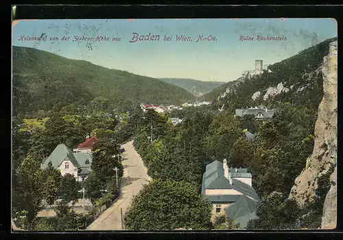 AK Baden, Helenenthal und Ruine Rauhenstein