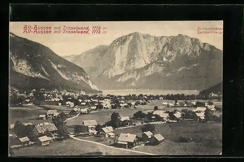 AK Alt-Aussee, Salzkammergut, Teilansicht mit Trisselwand