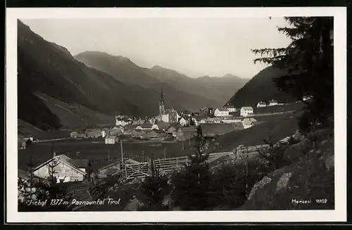AK Ischgl /Paznautal, Teilansicht mit Kirche