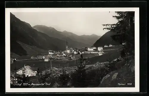 AK Ischgl /Paznauntal, Panorama mit Kirche