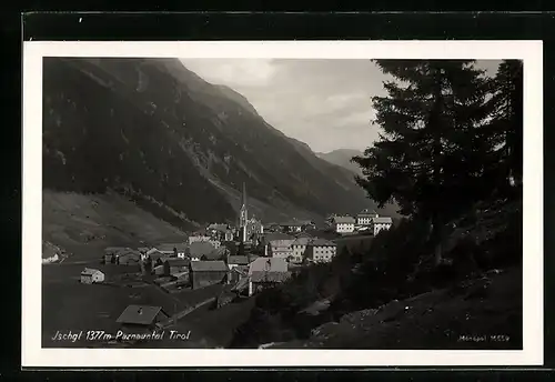 AK Ischgl /Paznauntal, Panorama mit Kirche