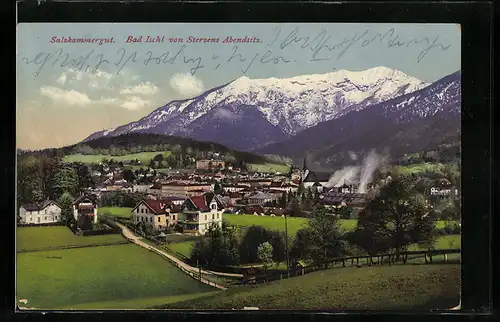 AK Bad Ischl, Blick von Sterzen`s Abendsitz