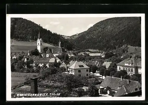 AK Maria Lankowitz, Ortsansicht mit Kirche