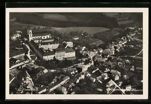 AK St. Florian, Fliegeraufnahme des Ortes