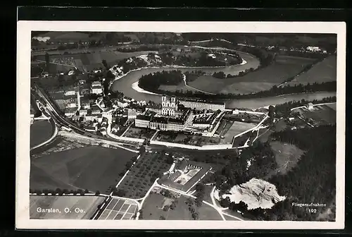 AK Garsten, Fliegeraufnahme der Ortschaft