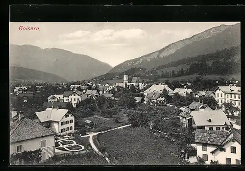 AK Goisern, Totalansicht aus der Vogelschau