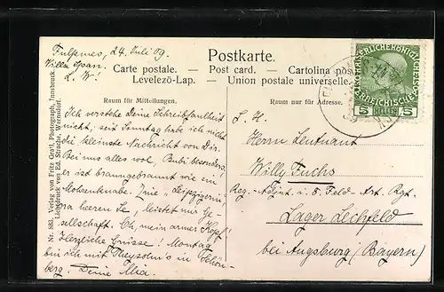 AK Medratz, Teilansicht gegen Fulpmes