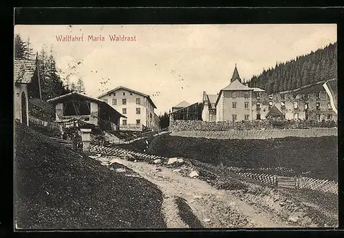 AK Maria Waldrast, idyllische Wallfahrt
