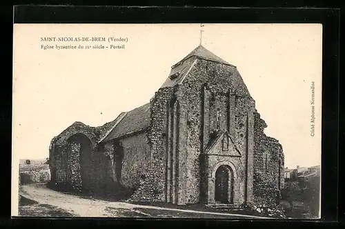AK Saint Nicolas-de-Brem, Eglise byzantine du IXe siècle, Portail