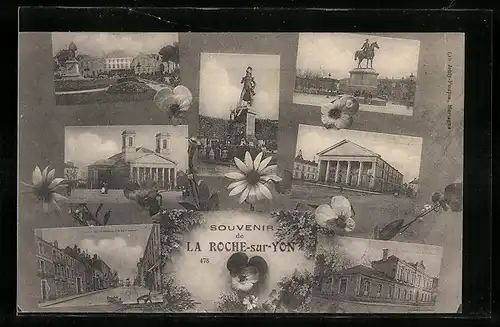 AK La Roche-sur-Yon, Ortspartien