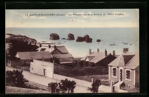 AK Sion-sur-l`Océan, Les Pineaux vue de la terrasse de l`Hotel Frédéric