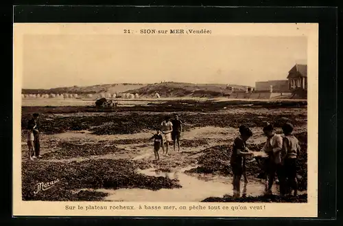 AK Sion-sur-Mer, Sur le plateau rocheux