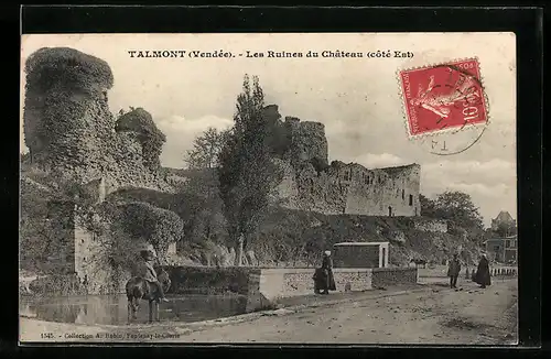 AK Talmont, Les Ruines du Château, Côté Est