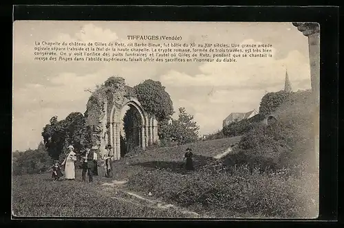 AK Tiffauges, La Chapelle du châteaude Gilles de Retz dit Barbe-Bleue