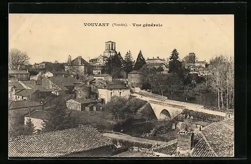 AK Vouvant, Vue générale, Blick in den Ort