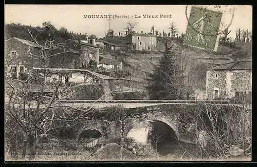 AK Vouvant, Le Vieux Pont