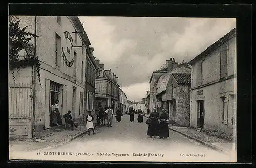AK Sainte-Hermine, Hotel des Voyageurs, Route de Fontenay