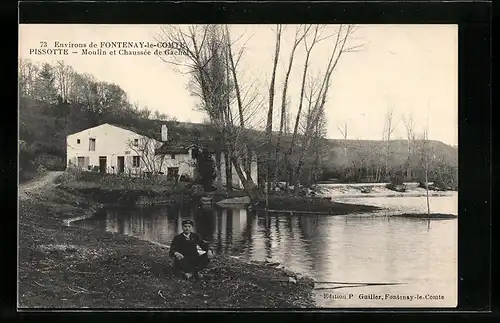 AK Pissotte, Moulin et Chaussee de Gachet