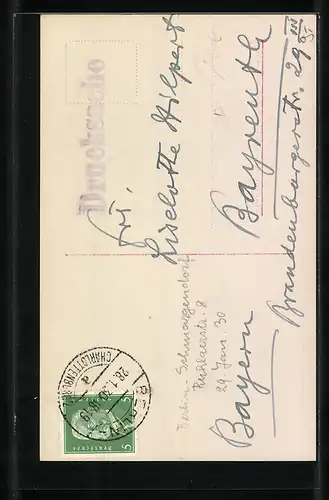 AK Schauspieler Alphons Fryland im Halbprofil, mit original Autograph