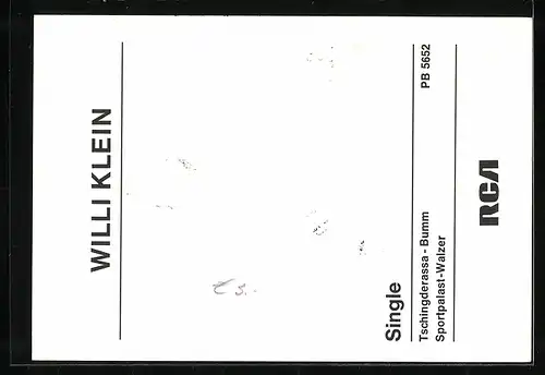 AK Musiker Willi Klein im Keikogi und Stirnband, Autograph