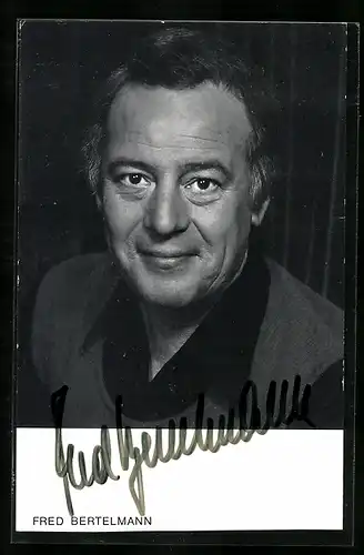 AK Musiker Fred Bertelmann mit Autograph