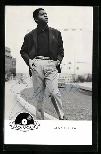 AK Musiker Max Kutta mit Autograph