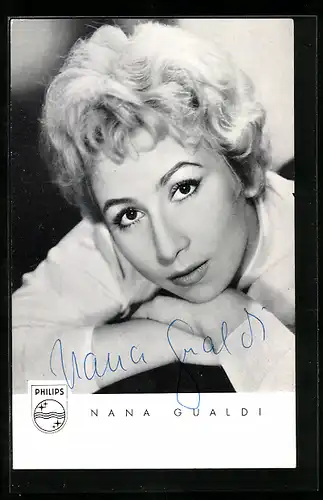 AK Nana Gualdi auf Philips mit Autograph