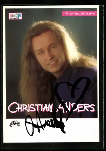 AK Christian Anders mit original Autograph