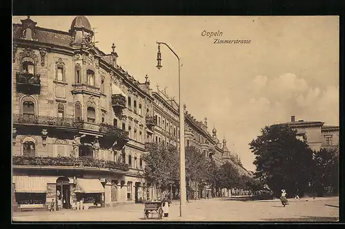 AK Oppeln, Blick in die Zimmerstrasse